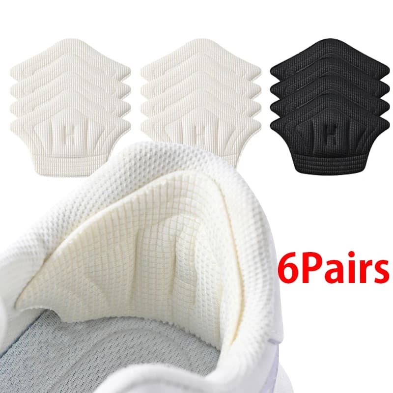 6 pairs/12 pieces solet patch heel for sports shoes adhesive back measure adjustable foot wear cushion insole