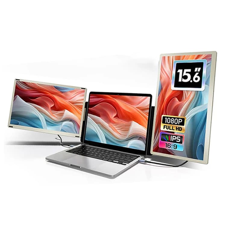 Consiglia lo extender per schermo S6 da 15,6" FHD 1080P triplo extender per monitor portatile per laptop compatibile con Windows Mac Android