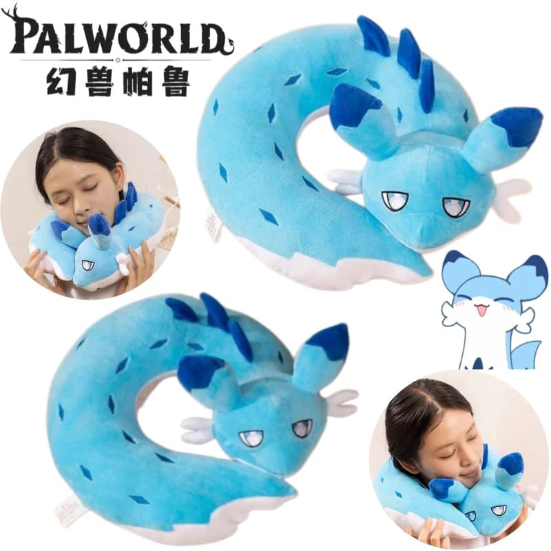 Palworld Chillet/U-shaped Pillow High Color Value Cartoon Doll Style Removable and Washable Travel Portable Plush Neck Pillow