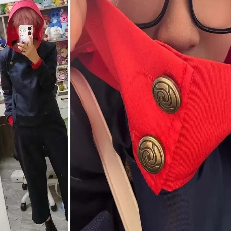 ❤️COS❤️Men's Alex Mercer Cosplay Faux Leather Jacket PU Embroidery Coat Game Prototype Costume❤️