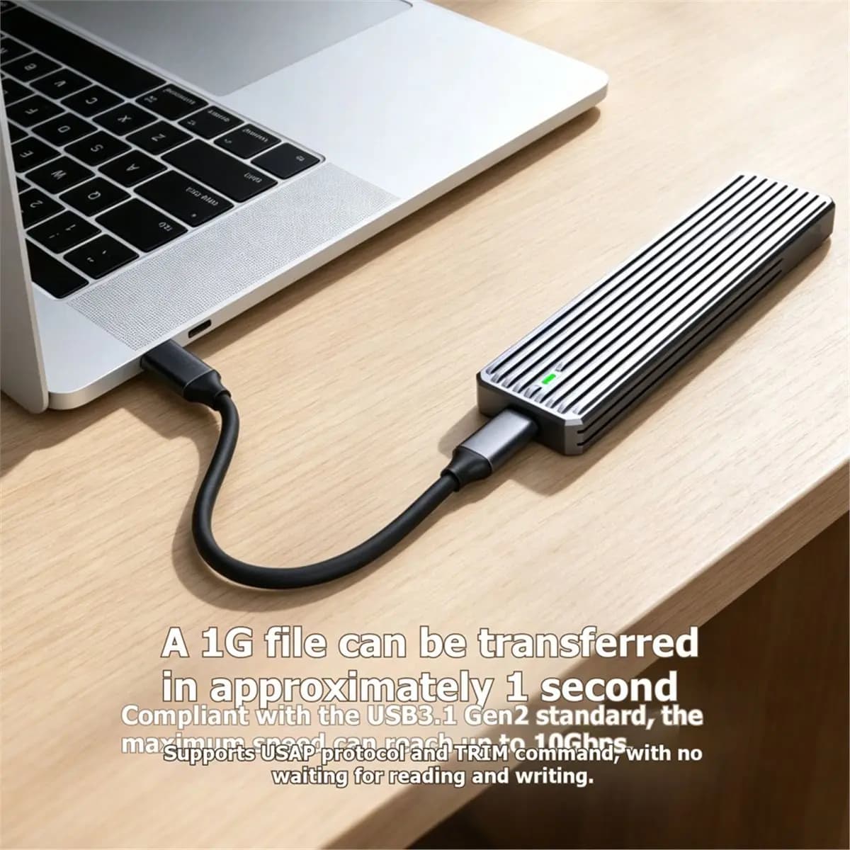update. M.2 NVMe SATA SSD Enclosure USB3.1 Gen2 10 Gbps External Hard Disk Case Enclosure for 2230/2242/2260/2280/22110 M.2 SSD
