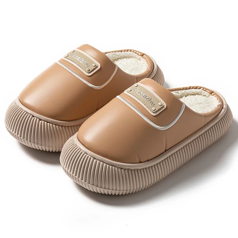 Pantofole invernali da donna foderate in pile felpato - Scarpe da casa antiscivolo per interni/esterni con suola spessa e memory foam