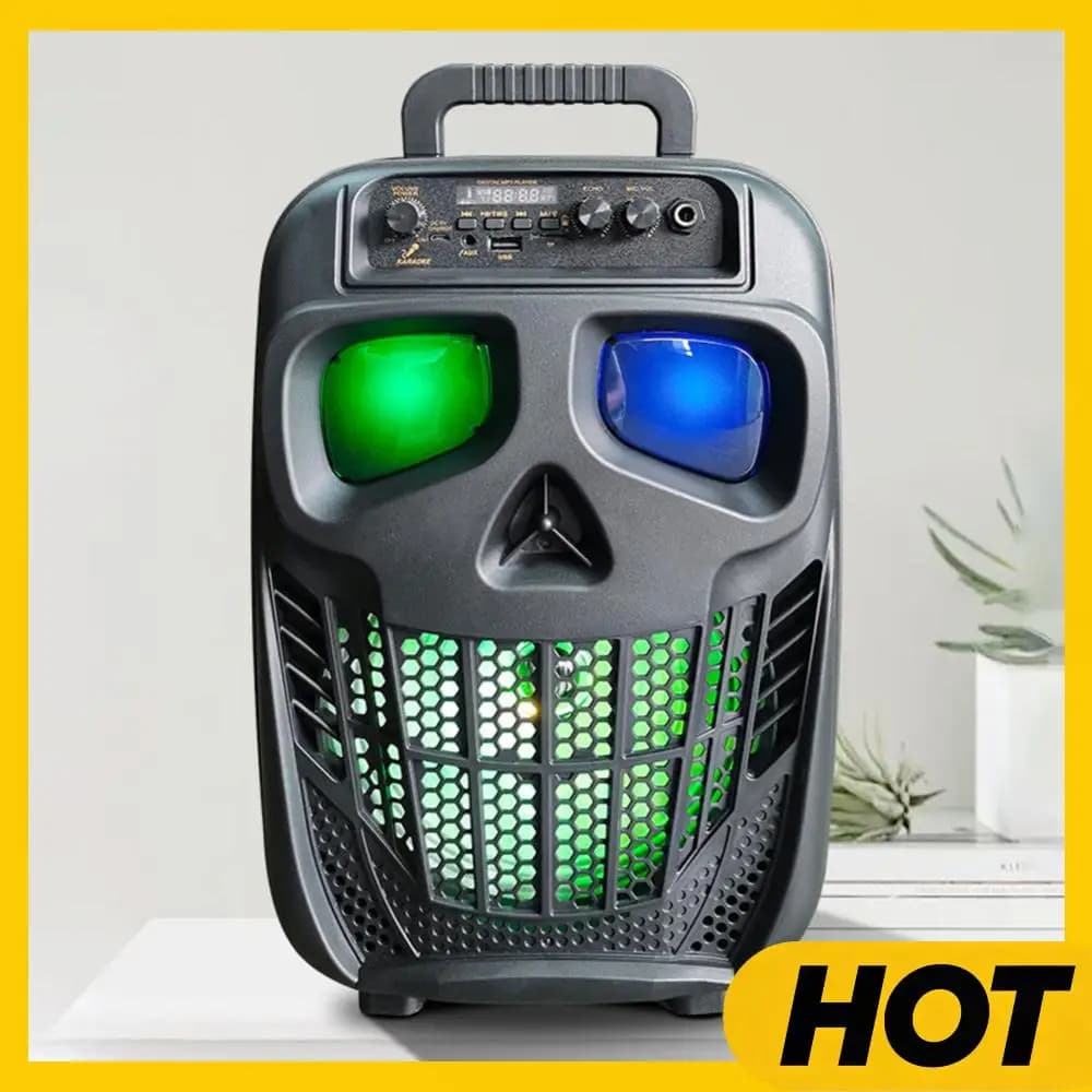 Karaoke Machine Speaker Bluetooth-Compatible 5.0 with 1 Microphones Karaoke PA System Rechargeable for Travel Indoor and Outdoor