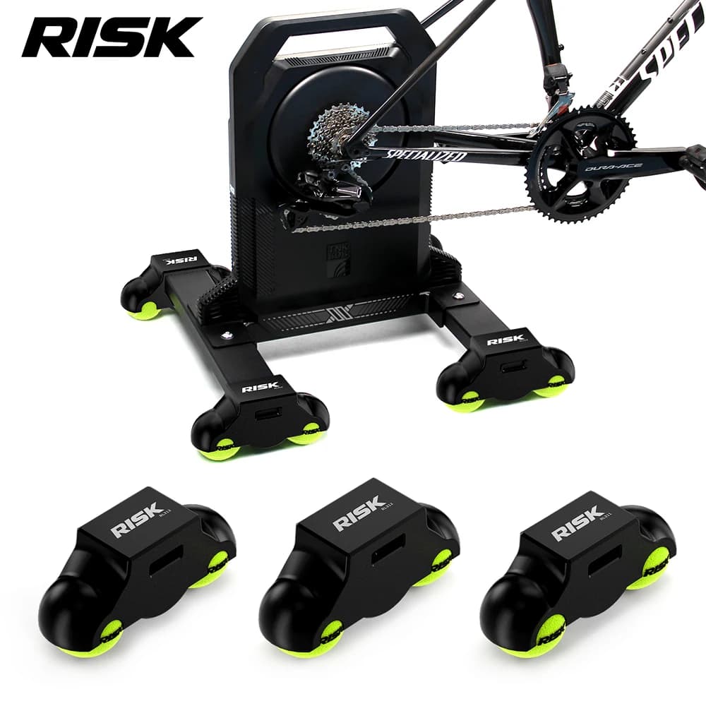 RISK 3D Printed Bike Cycling Smart Trainer Buffer Foot Pads Rocker Base Plate Stand Tennis Ball Feets for X2 / X2 MAX / XX PRO