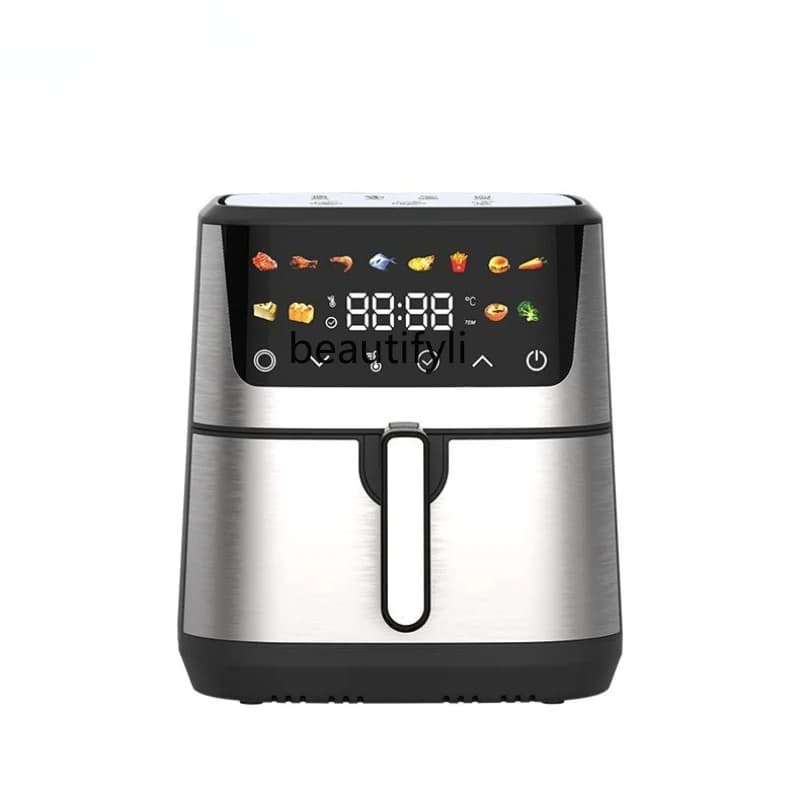 Friggitrice ad aria in acciaio inox, friggitrice domestica, friggitrice touch screen multifunzione