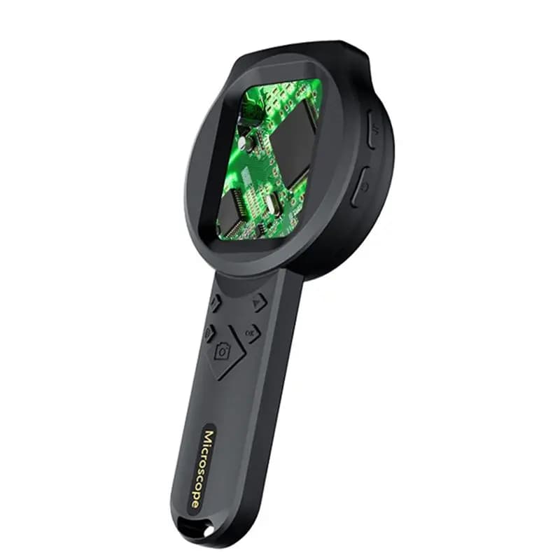 Microscopio Digitale A14M per Monete, Ingrandimento 100X, Luce (Bianca e UV), Schermo da 2 Pollici, Lente d'Ingrandimento RIEVBCAU