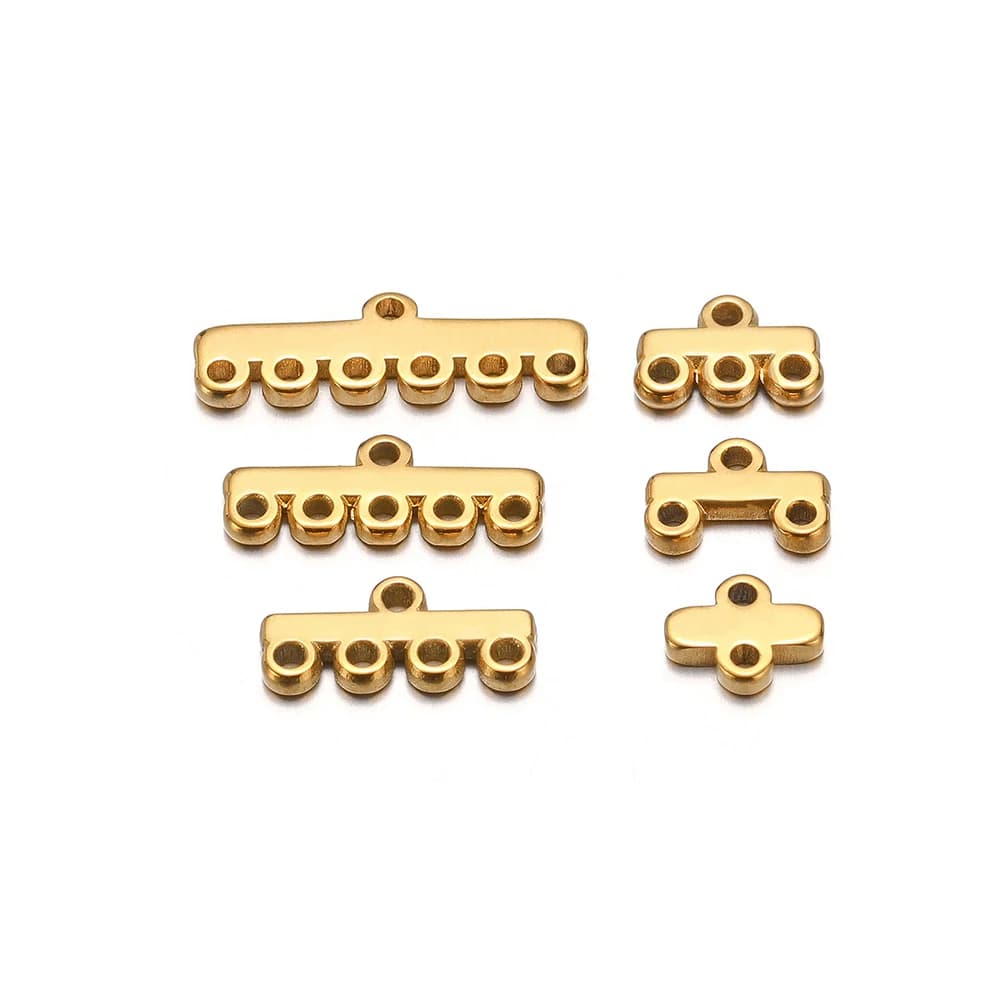 20 pz Acciaio Inossidabile Multistrato Strato Chiusura Bails Catene Connettori per Gioielli FAI DA TE Collane Orecchini Accessori Creazione di Artigianato