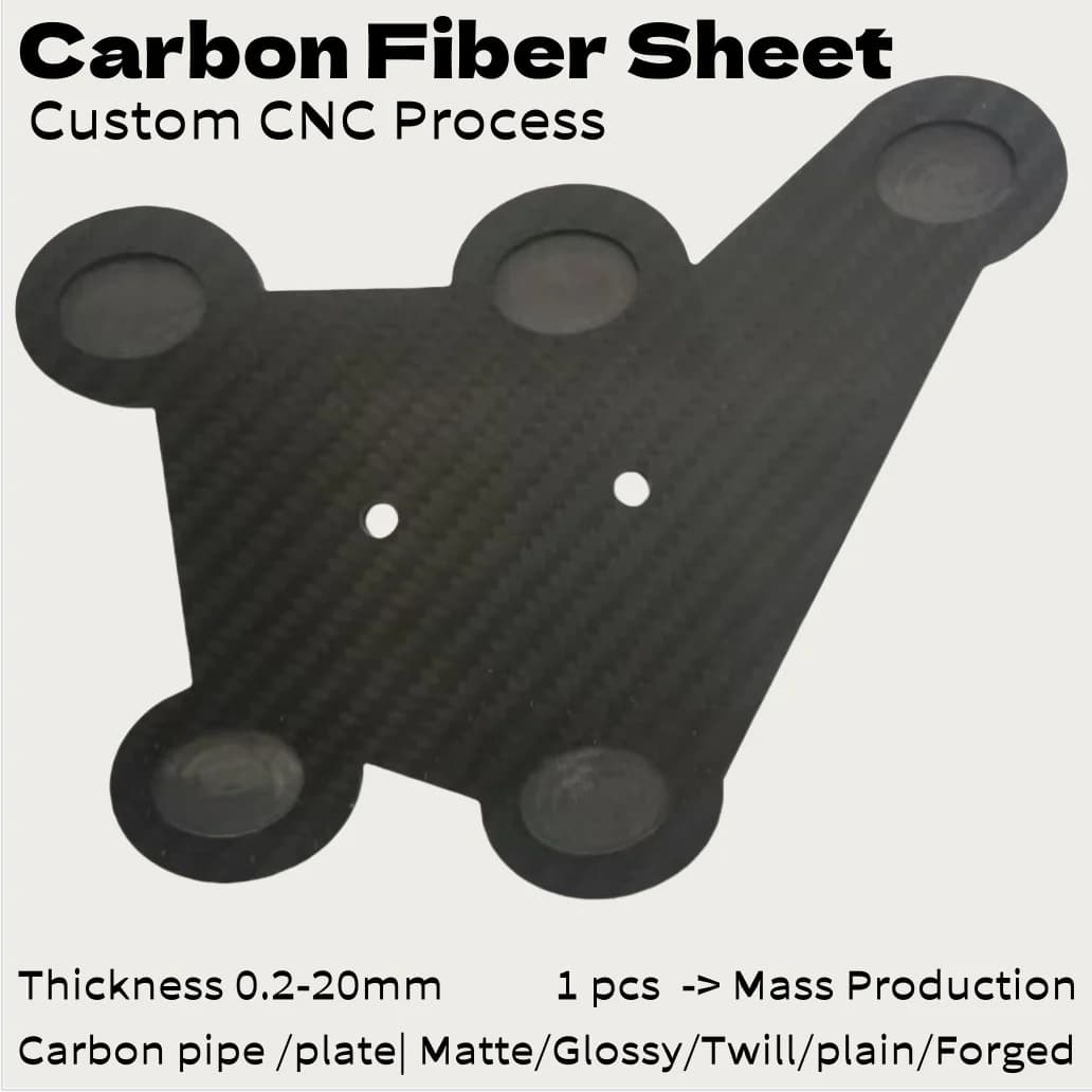 Customized Size Carbon Fiber Products Carbon Fiber Sheet Plate for Airplane Drone FPV DIY Parts Frame Arms Car Steering Wheel