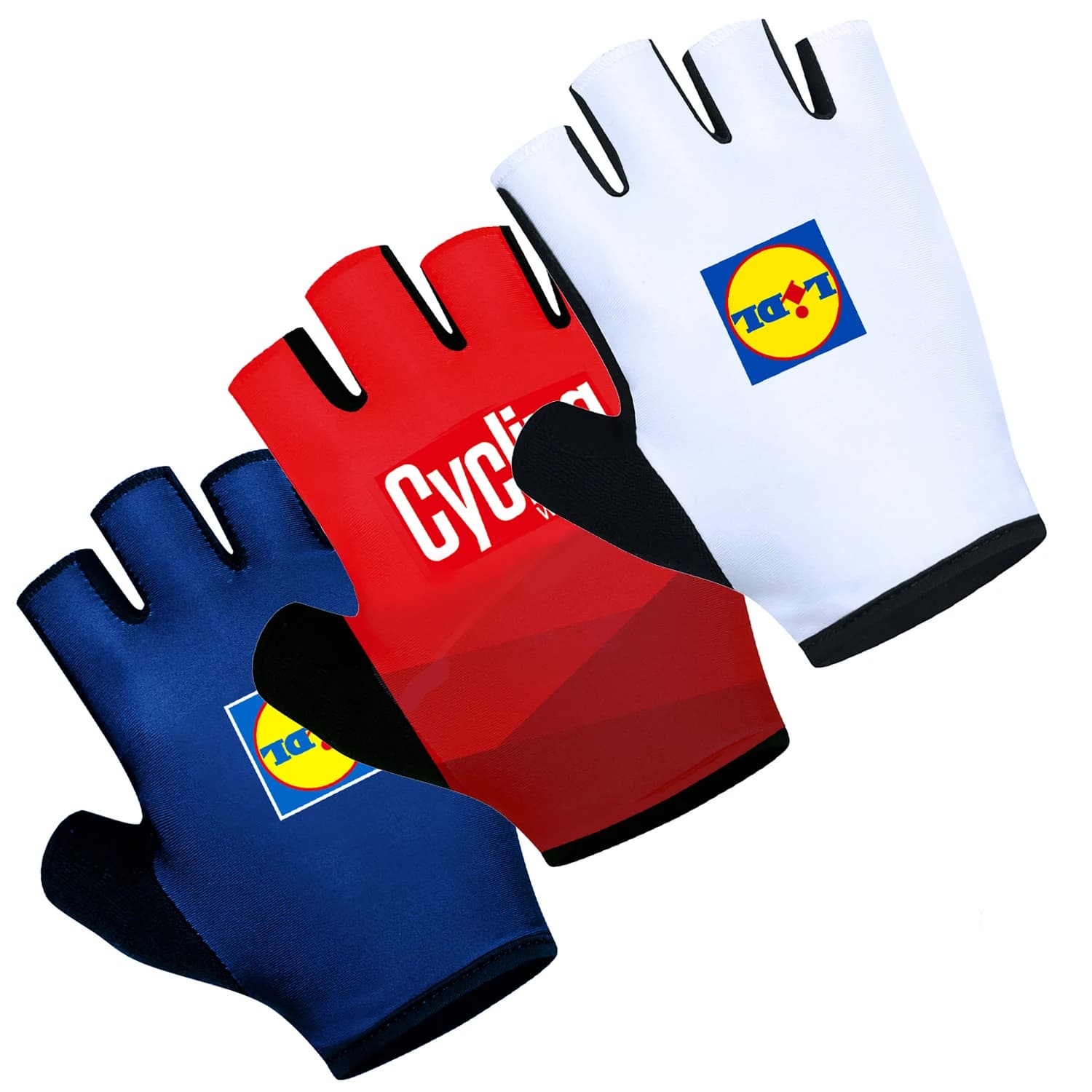 Cycling Gloves of the UAE Team 2025 TRKKING Team Half fingers Man Women Road Bike Gloves Ropa Race Fitness Gym Riding Bicycle Gloves