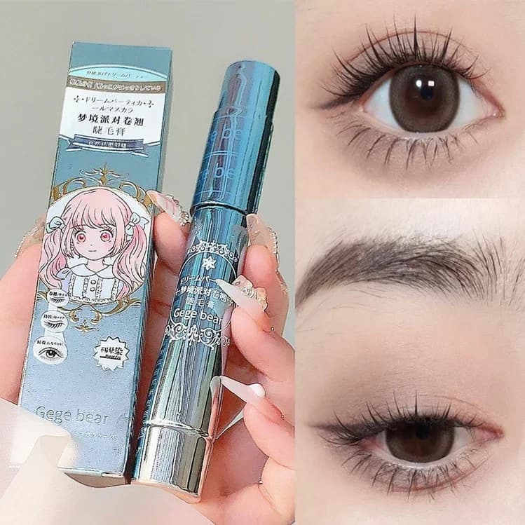 Mascara Mascara arricciante impermeabile e resistente al sudore Mascara impermeabile riccio lungo Facile da trasportare Chiaramente radicato