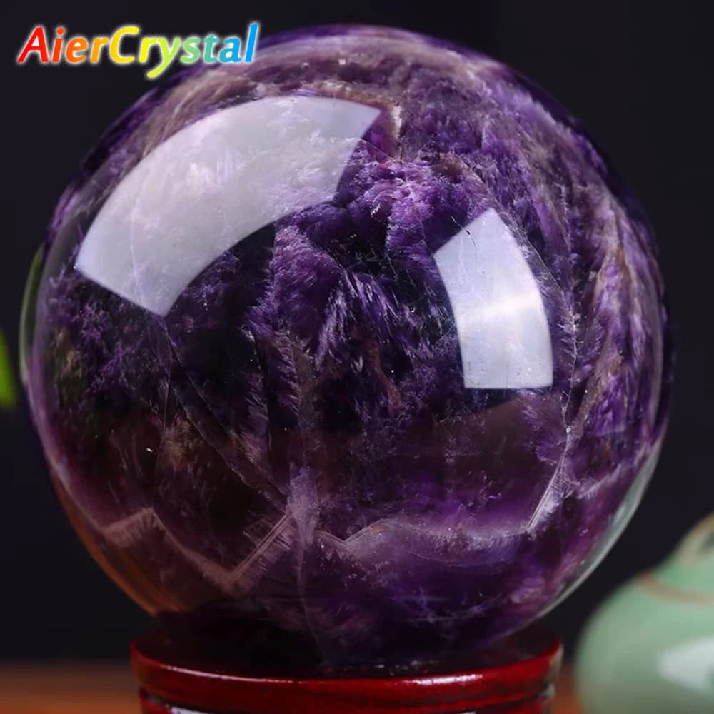 1PC Sogno Naturale Ametista Palla Lucida Sfera di Massaggio Palla Reiki Guarigione Room Decor Artigianato di Cristallo Pietra Globo Souvenir 4-7 cm