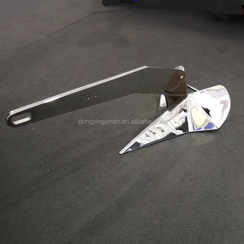 Ancora Delta in Acciaio Inox 316 da 10KG, Nuova Produzione per Imbarcazioni
