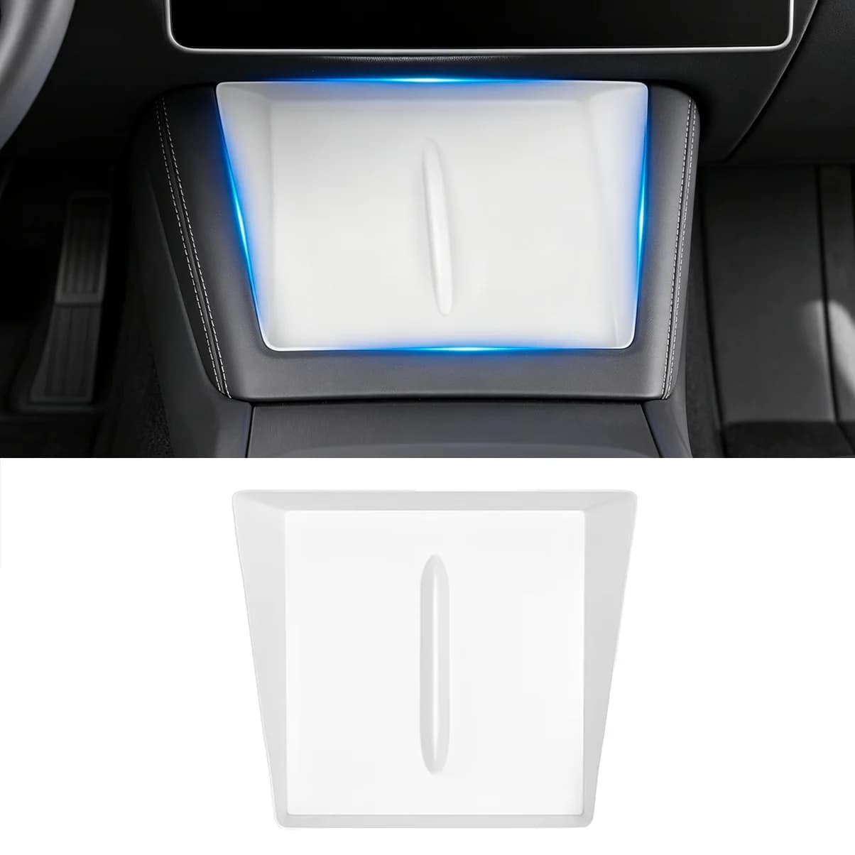 Tappetino in Silicone per Console Centrale per Tesla Model Y e Tesla Model 3, Tappetino per Caricatore Wireless, Design Antiscivolo, Accessori 2026