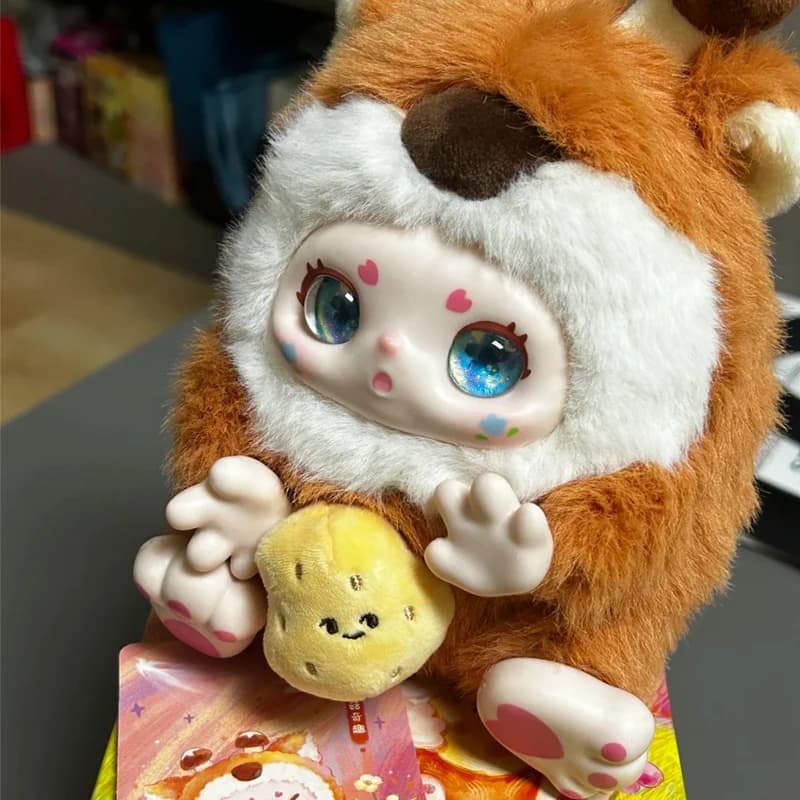 Nuovo Ochichi che ritorna da mangiare serie selvaggia scatola cieca bambola di peluche scatola misteriosa Kawaii Kimmon ornamento regalo compleanno regalo per bambini