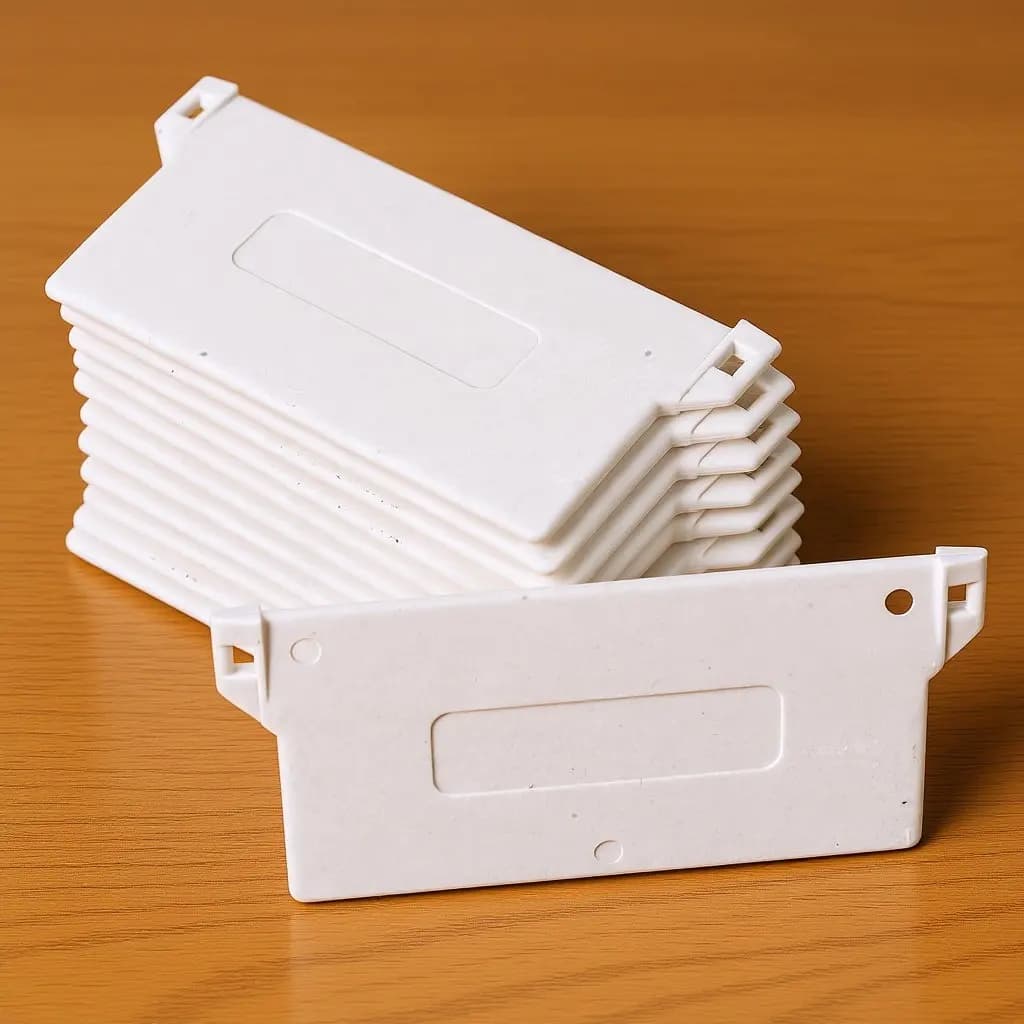 12 Pezzi Piastre Inferiori in Plastica Premium da 89 mm per Tende Verticali a Peso, Ricambi per Tende a Sospensione Dritta, Decorazioni per la Casa