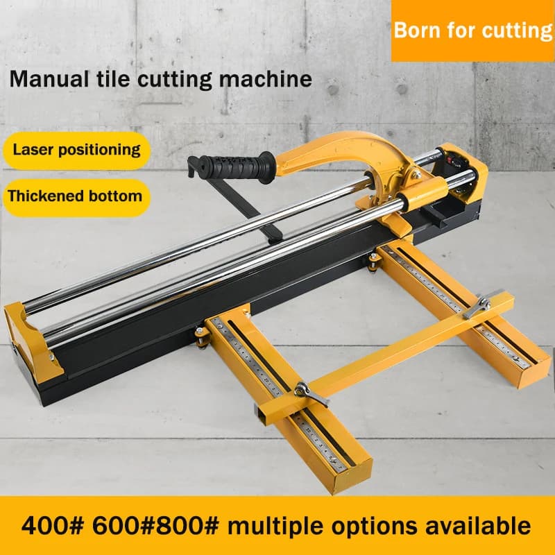 Macchina da taglio manuale per piastrelle posizionamento Laser strumento a doppio polo 400 #/600 #/800 # coltello a spinta per piastrelle per pavimenti in pietra senza polvere portatile per la casa