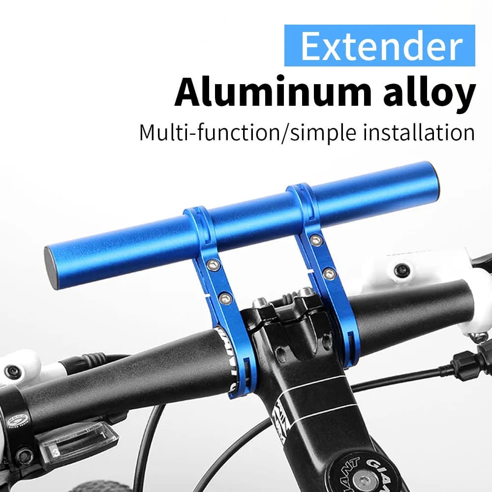 10/20CM Prolunga per manubrio per bicicletta in lega di alluminio Mountain Bike Staffa per luce anteriore Lampada Torcia Accessori