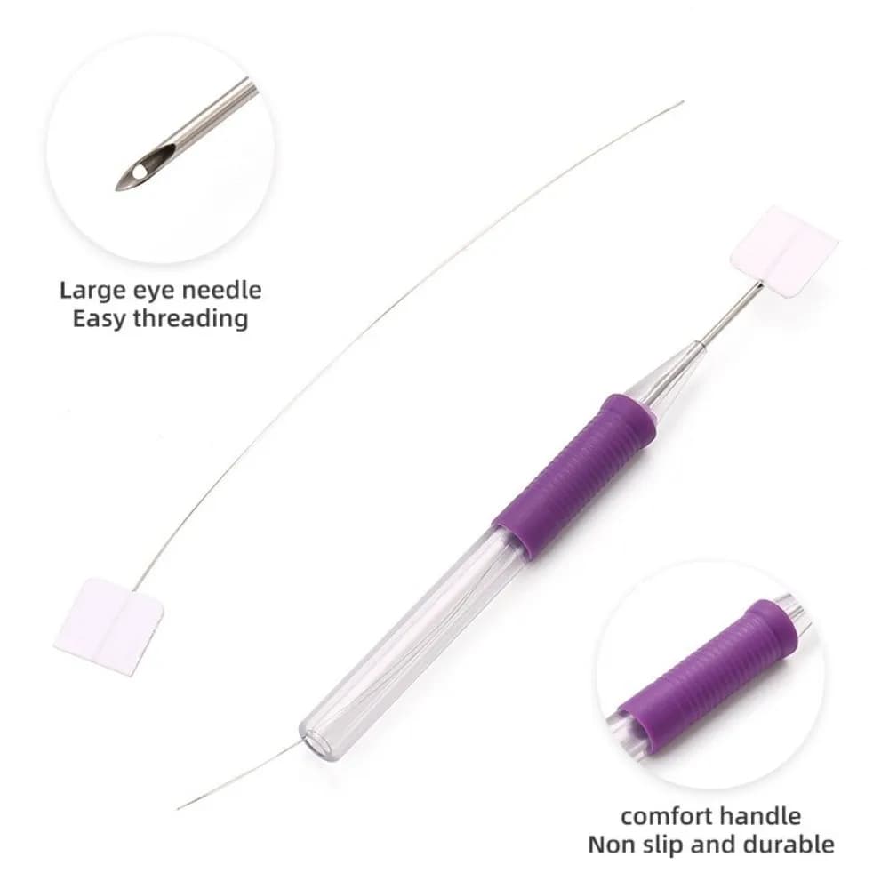 Kit Ago da Ricamo Regolabile, Strumenti per Punto Croce, Ago per Applicazioni, Penna per Ricamo, Fai da Te