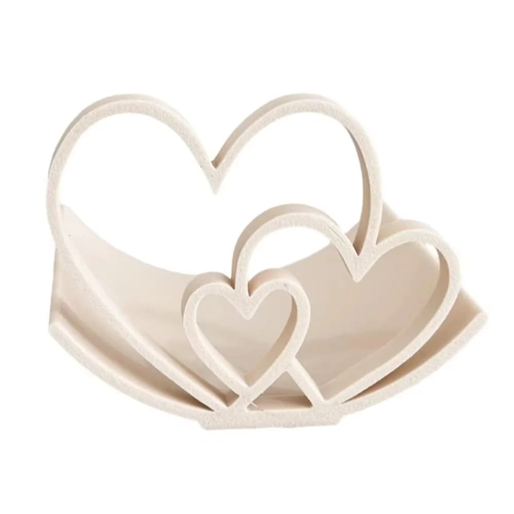 Portarotolo a Forma di Cuore Stampato in 3D con Base Antiscivolo, Porta Carta Igienica Antiruggine e Stabile, Appendirotolo per San Valentino
