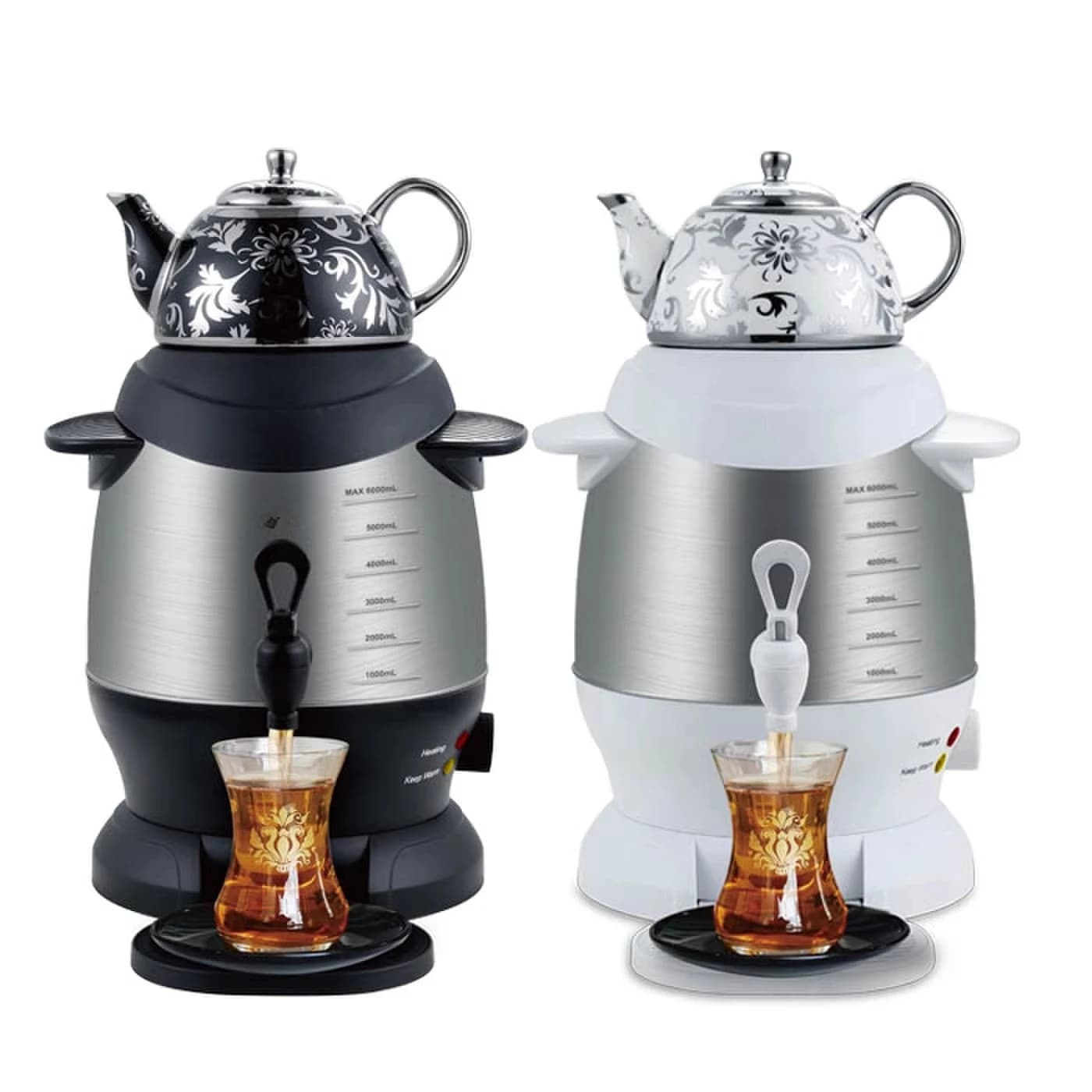 Samovar electric ceramic electric kettle enamelled white water heater Samovar Tea Maker