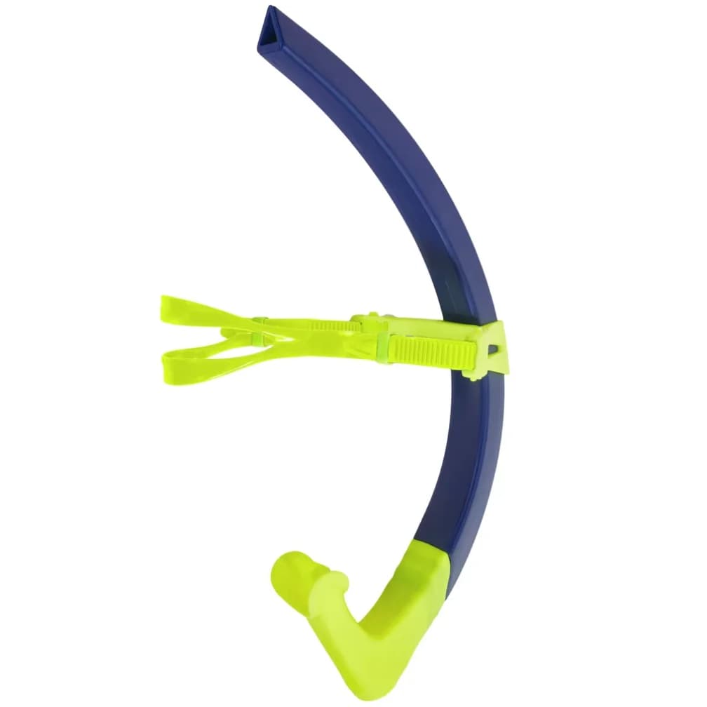 Tubo per Snorkeling da Allenamento, Tubo per Respirazione Frontale con Boccaglio Centrale in Silicone, Tubo per Respirazione Freestyle per Adulti in Silicone