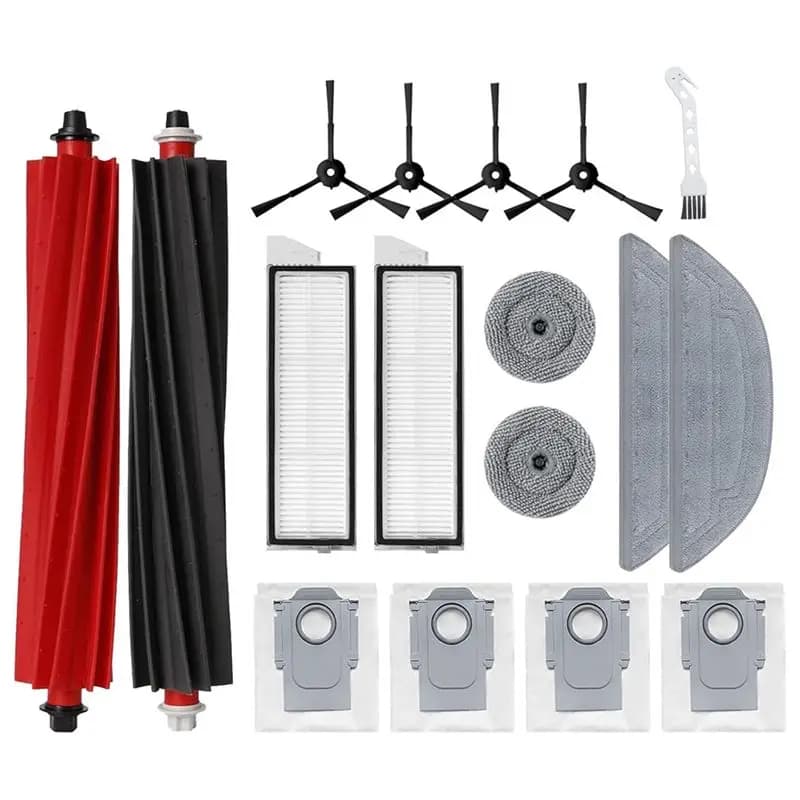 ABWZ - Accessori per Robot Aspirapolvere Roborock S8 Maxv Ultra: Spazzola Principale, Spazzola Laterale, Filtro HEPA, Panno Lavapavimenti, Sacchetti Raccoglipolvere