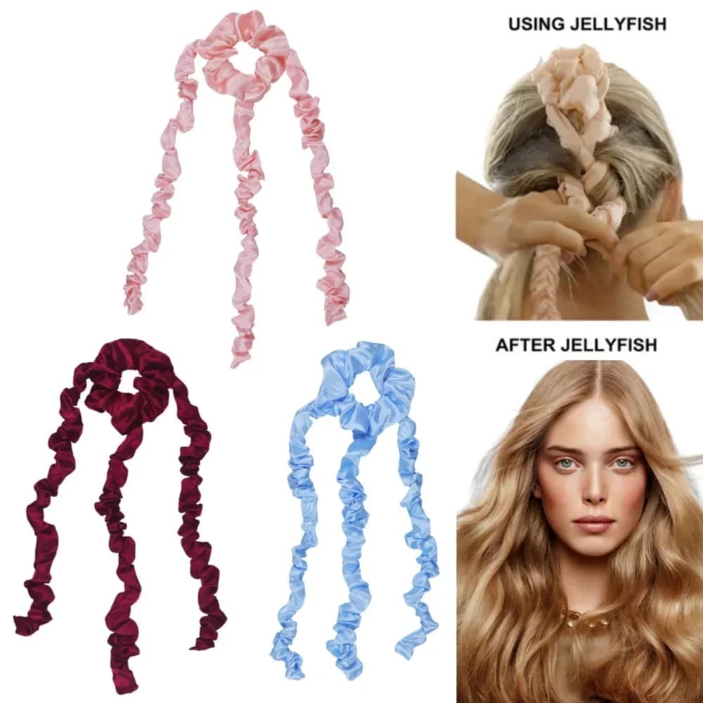 New Heatless Curling Rod No Heat Bigodini Medusa Bigodini Silk Riccioli Tape Charm Tools for styling