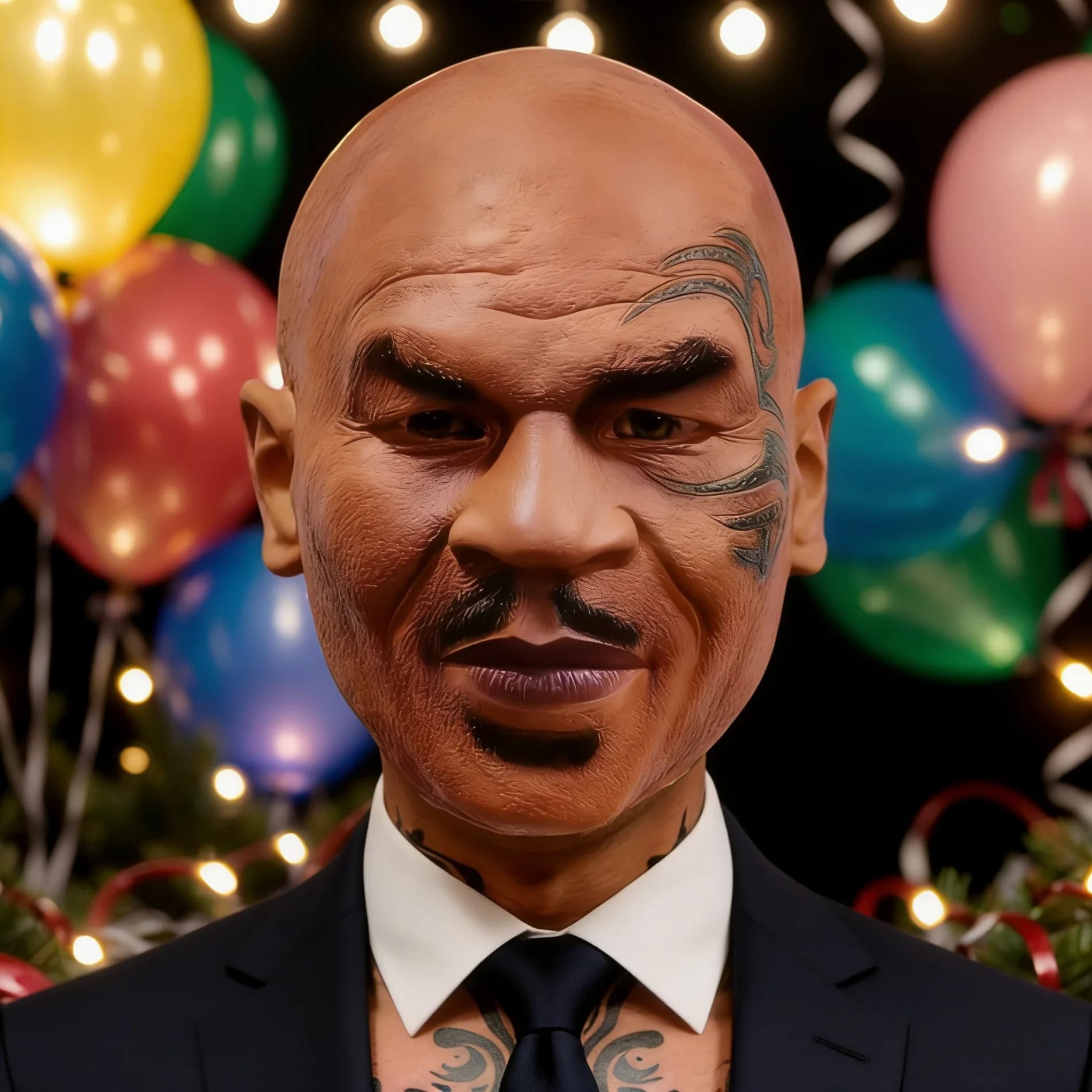 Mike Tyson Mask Man Boxing Champion realistico copricapo Fancy Dress Party Halloween Carnival Celebrity Cosplay Costume puntelli