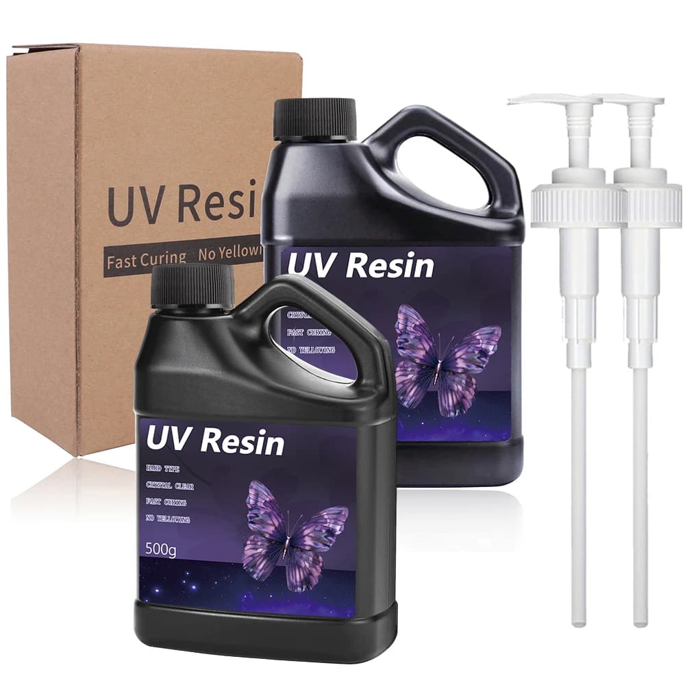 Kit di resina UV di tipo duro cristallino aggiornato sfuso in resina UV Forniture di resina epossidica a polimerizzazione rapida per la creazione di gioielli artigianali
