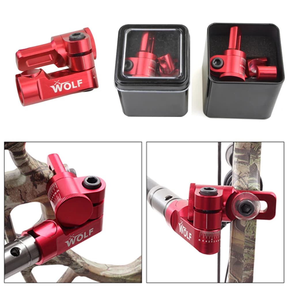 Archery Single Side V-Bar Stabilizer Adjustable Aluminum Alloy Quick Disconnect Mount for Compound Bow Target Shooting
