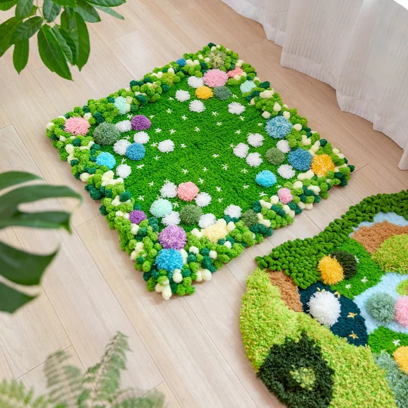 Eco-friendly Green Handmade DIY Knit Material Pack