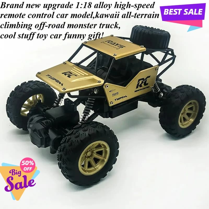 Auto Giocattolo Divertente - Modellino RC Fuoristrada 1:18, Camion RC in Lega Kawaii, Auto Telecomandata, Monster Truck, Giocattoli per Bambini