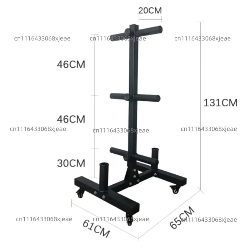 Barbell Plate Rack Home And Commercial Use Mobile Fitness Weight Plate Storage Rack
