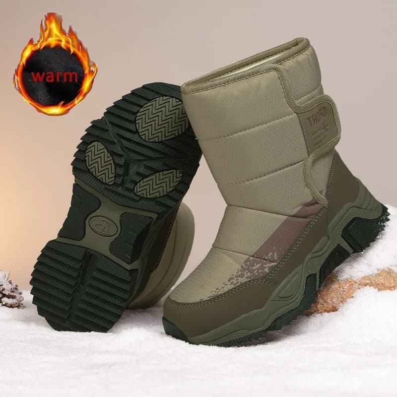 Stivali da neve caldi e comodi per bambini invernali Scarpe da trekking calde per esterni Scarpe da ginnastica casual antiscivolo Stivaletti per bambini alla moda