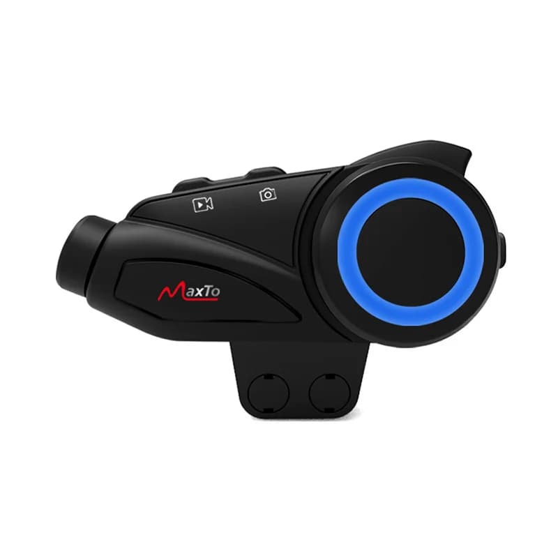Casco moto Auricolare Bluetooth Maxto M3 Interfono impermeabile Telecamera di movimento Dash Cam Integrazione HD