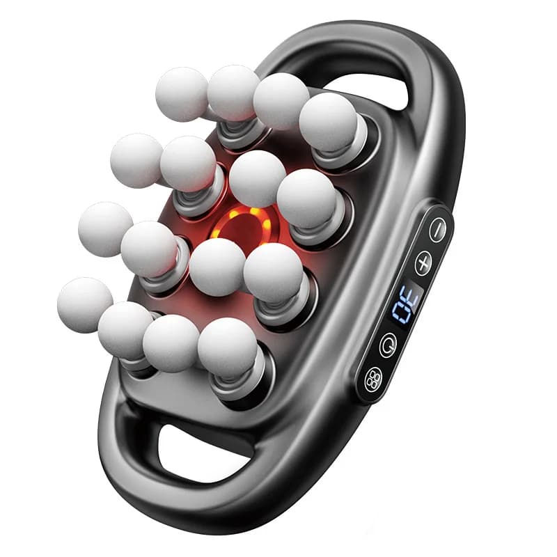 Set of Massage Guns Deep Textiles with 30 Intensity, Silent Muscular Massage for Back, Spalles and Legs, Pain relief
