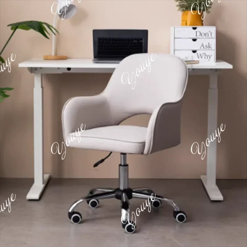 Sedia da ufficio N63 per gaming e relax, con schienale ergonomico, mobile, per camera da letto, stile nordico, Cadeira Para Escritorio, Arredamento