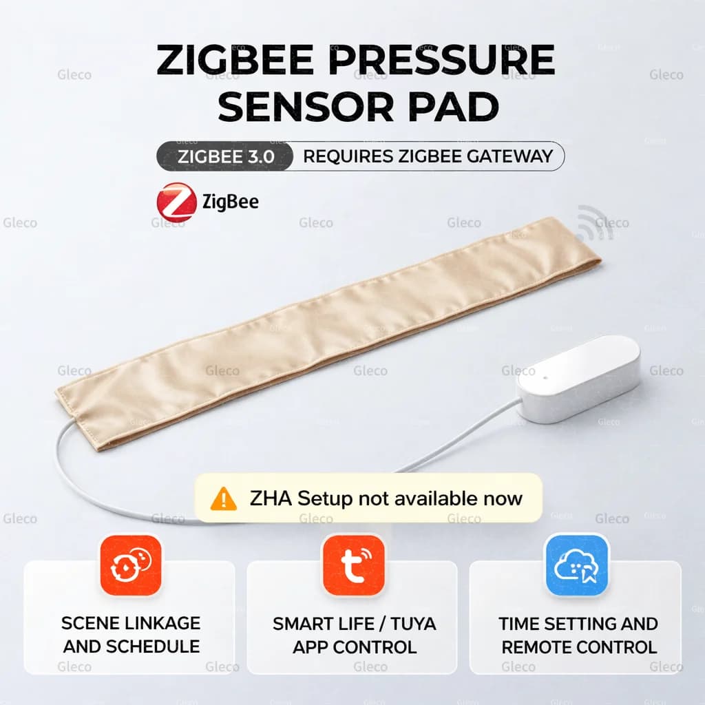 Tuya Zigbee Pressure Senor Smart Life Occupancy/Presence Detector Gravity Stress Belt Detection Battery Powered Home Automation
