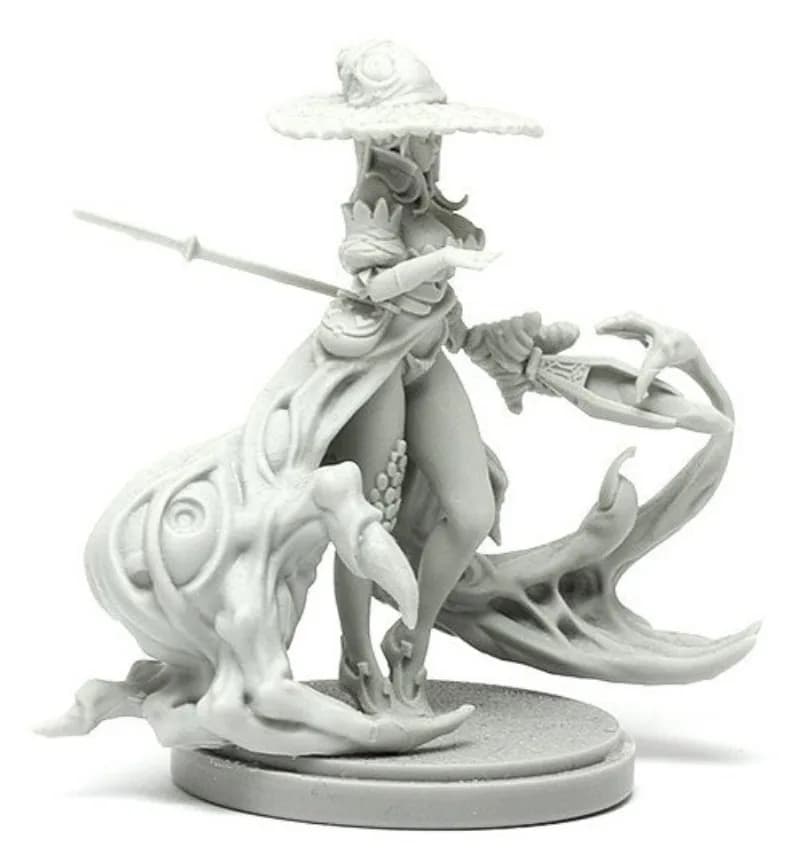 Offerta speciale Kit modello in resina pressofusa Disciplo KD della strega Modello bianco in resina smontato e non verniciato