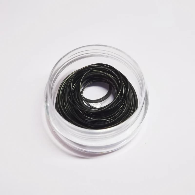 Un Set 0.3mm/0.4mm/0.5mm/0.6mm di spessore guarnizioni nere 12mm-30mm O-Ring della copertura posteriore dell'orologio