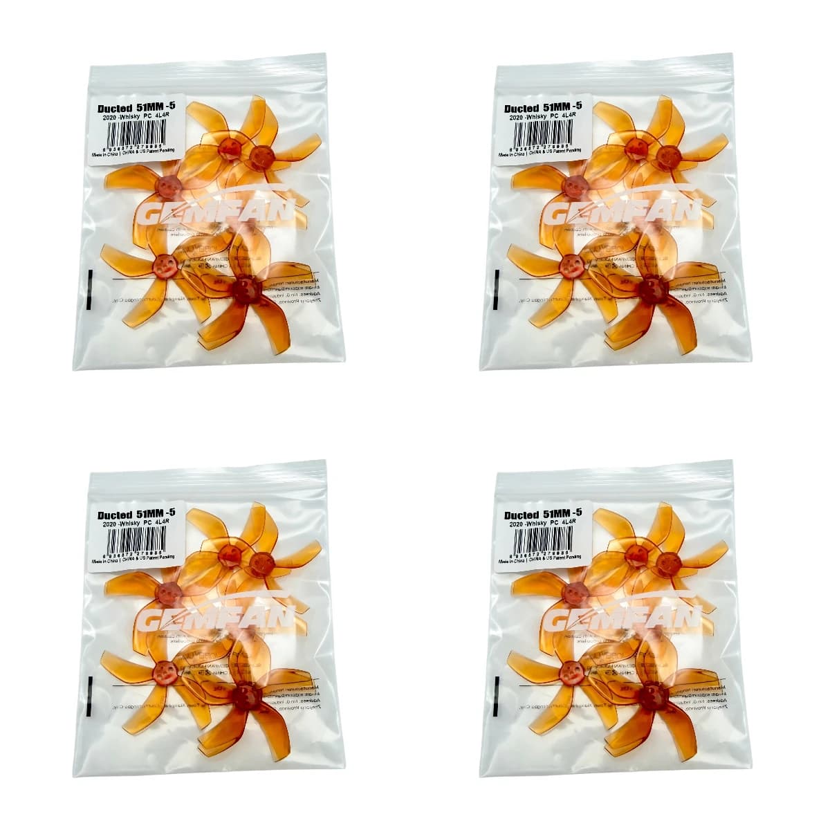 16 Pairs Gemfan D51 2020 2inch 5-Blade PC Propeller 1.5mm Shaft CW CCW for BETA85X Tinywhoop FPV Drone