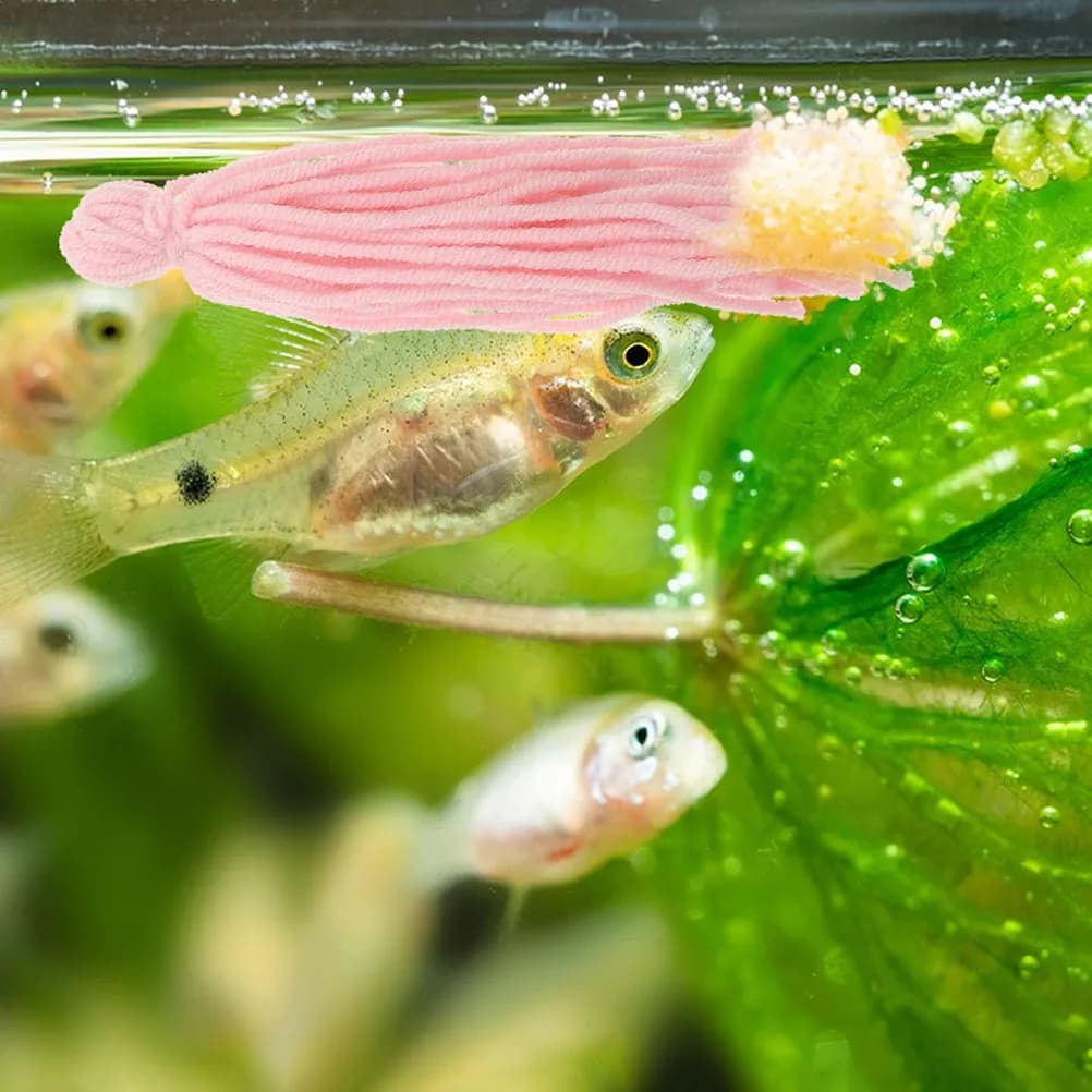 8Pcs Fish Tank Spawning Mops Floating Woolen Yarn Breed Mops Aquarium Breeding Supplies Safe Fish Hatchery Decor