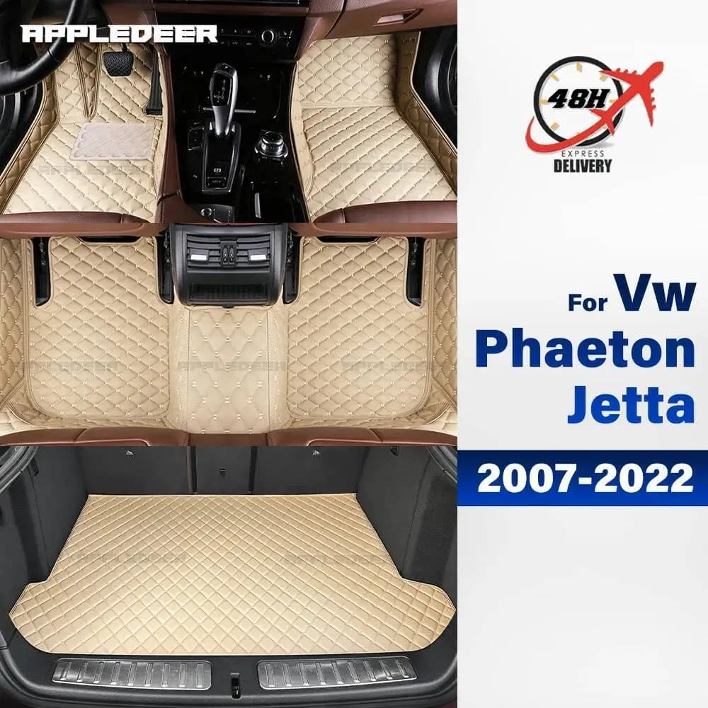 Car mat Volkswagen Vw Phaeton 2007-2016 Jetta 2006-2022 Car mat Cover Interior accessories