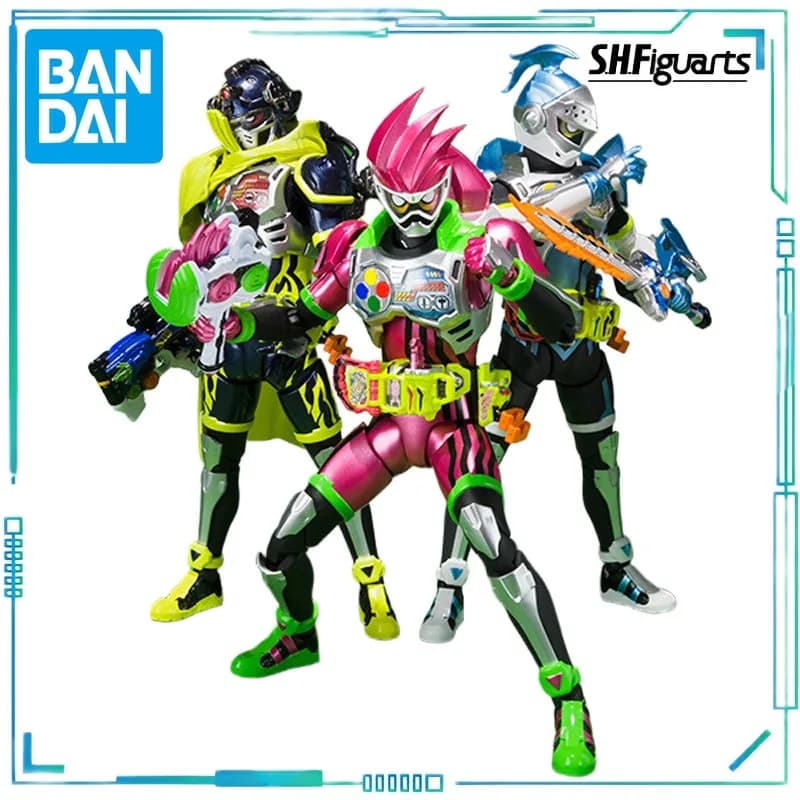 BANDAI Genuino S. H. Figuarts Serie Giocattoli mobili Kamen Rider Series Brave, Ex-Aid, Snipe Trio Modello di prodotto mobile finito