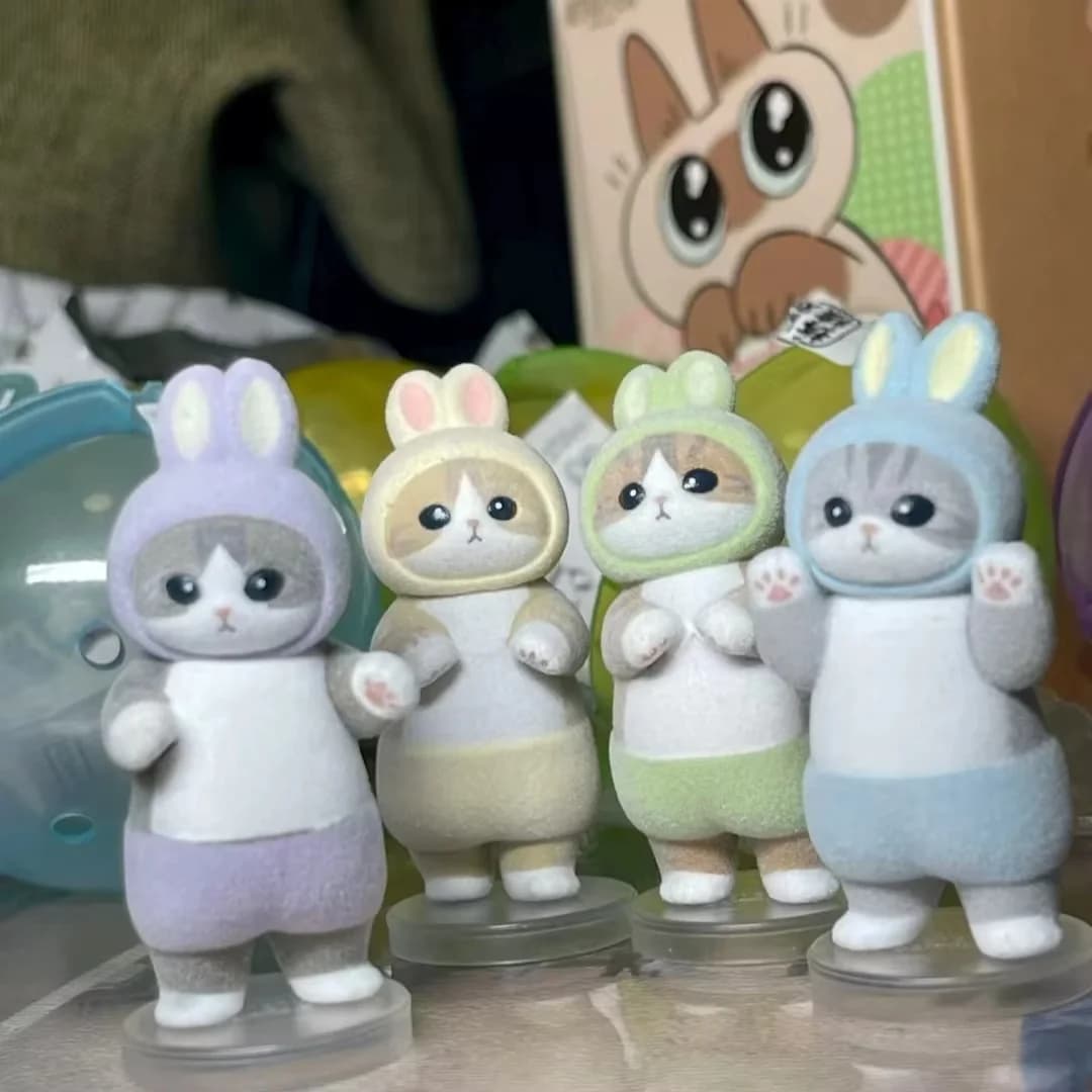 Kawaii Cute Mofusands Blind Box a Forma di Ape, Uovo a Sorpresa, Figurina Anime Gatto Ape, Ornamento, Modellino Carino, Decorazione, Giocattolo, Regalo di Compleanno