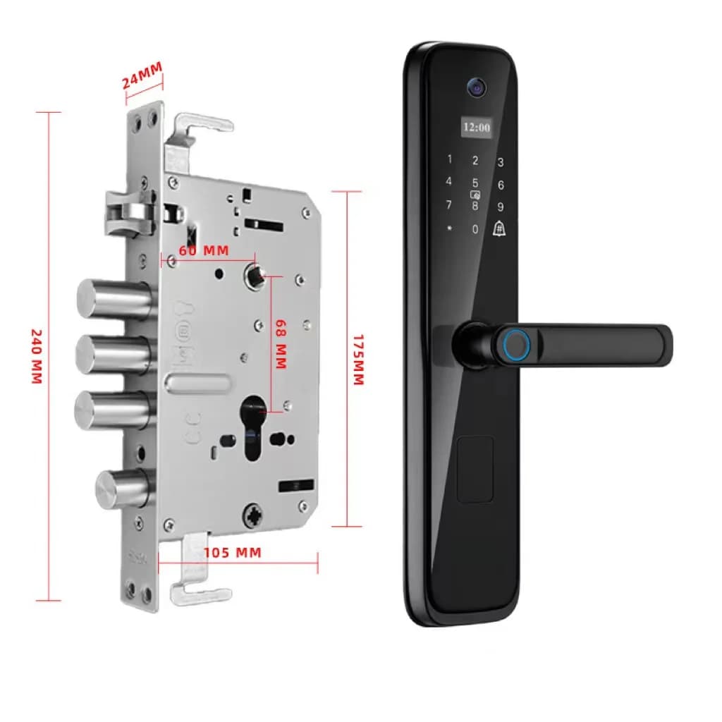 Nuova applicazione WiFi Tuya Sblocco remoto Citofono vocale bidirezionale Smart Lock Password per impronte digitali Blocco digitale Wifi