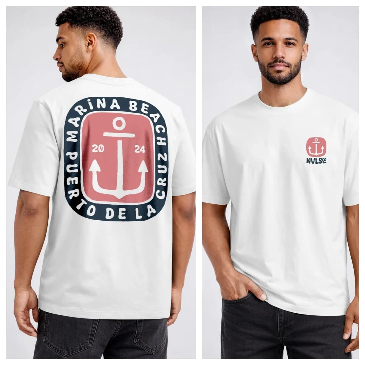 T-shirt casual Art Boat Anchor, t-shirt grafica in cotone 100% per uomo e donna, top streetwear estivo