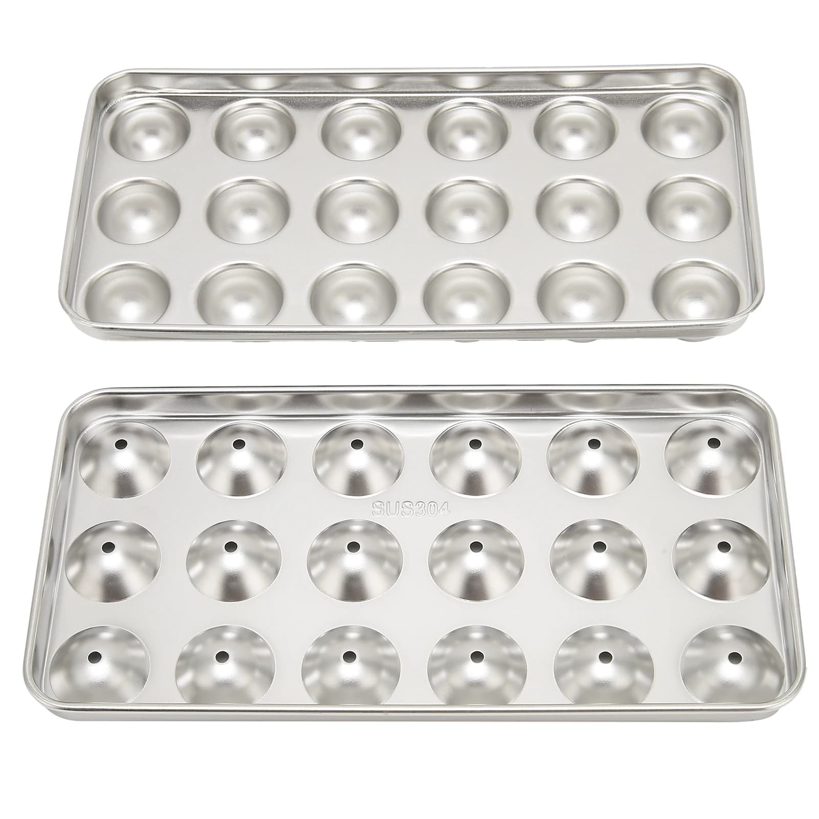 Sfera di raffreddamento del cubetto di ghiaccio dello stampo del vassoio del ghiaccio dell'acciaio inossidabile 304 per il ristorante del bar delle bevande del vino