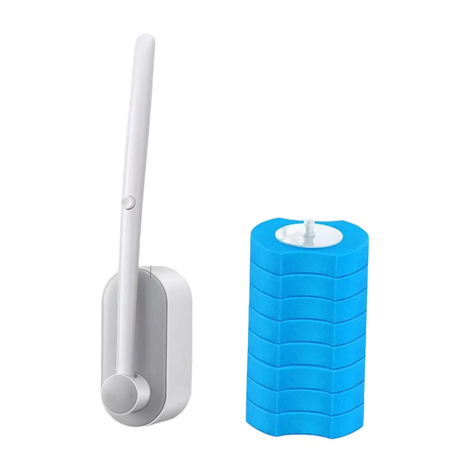 Disposable toilet brush cleaning product, no need to drill holes, filling head set, wall mounted toilet brush