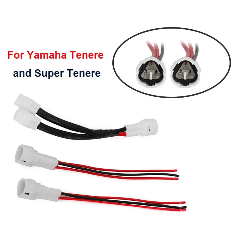 Super Power SPLITTER USB charger GRIPS Auxiliary lights wiring plug for Yamaha Tenere 700
